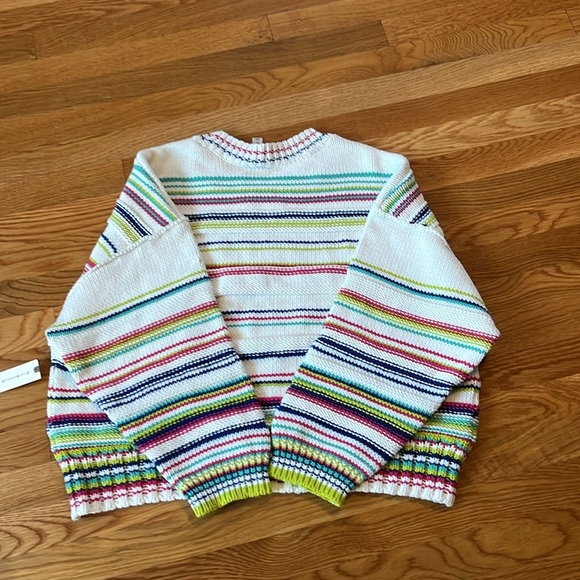 Anthropologie Striped Crew Neck Sweater XL NWT - Picture 11 of 11